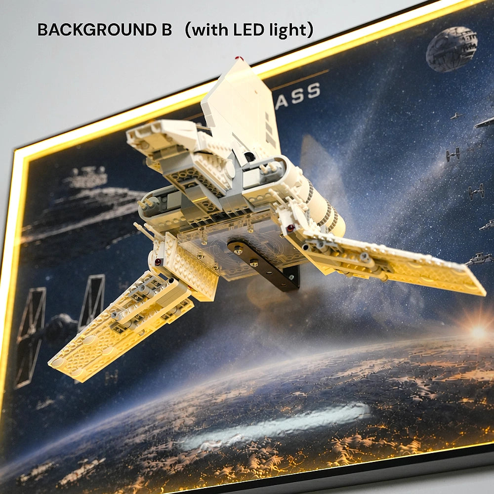 Wall Display Frame for LEGO® Star Wars™ Imperial Lambda-Class Shuttle (75459)