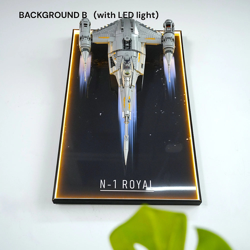 Cornice da parete per LEGO® Star Wars™ Il caccia stellare N-1 dei Mandaloriani (75442)