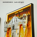 Wall Display Frame for LEGO® Star Wars™ The Mandalorian's N-1 Starfighter (75442)