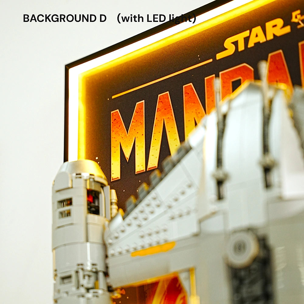 Wall Display Frame for LEGO® Star Wars™ The Mandalorian's N-1 Starfighter (75442)