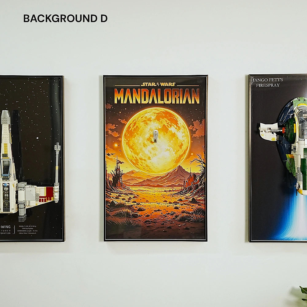 Wall Display Frame for LEGO® Star Wars™ The Mandalorian's N-1 Starfighter (75442)