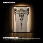 Wall Display Frame for LEGO® Star Wars™ The Mandalorian's N-1 Starfighter (75442)C