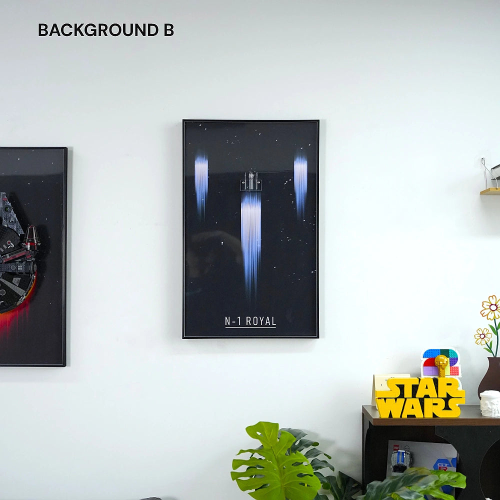 Cornice da parete per LEGO® Star Wars™ Il caccia stellare N-1 dei Mandaloriani (75442)