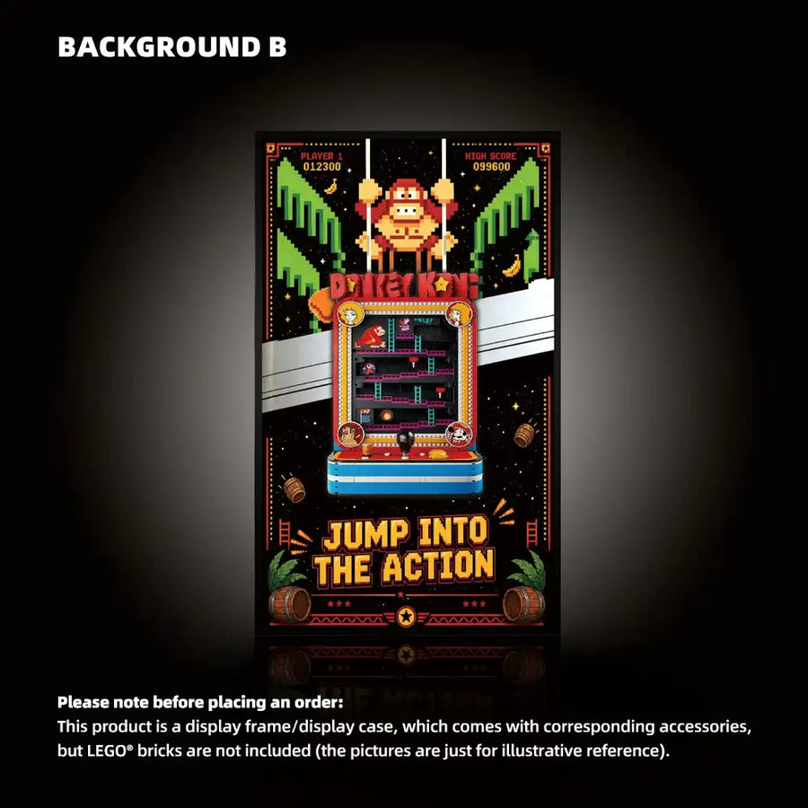 Wall Display Frame for LEGO® Super Mario™ Donkey Kong™ Arcade (72051)