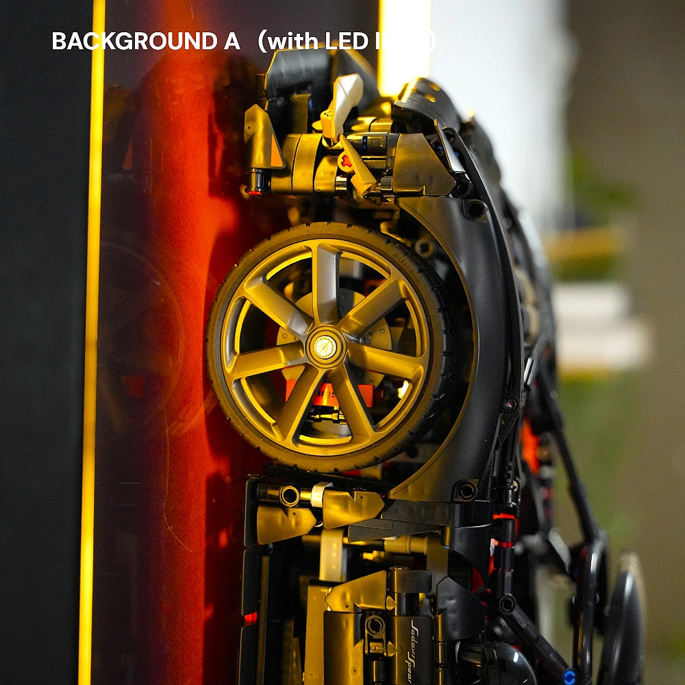 Wall Display Frame for LEGO® Technic™ Koenigsegg Sadair's Spear Megaca (42232)