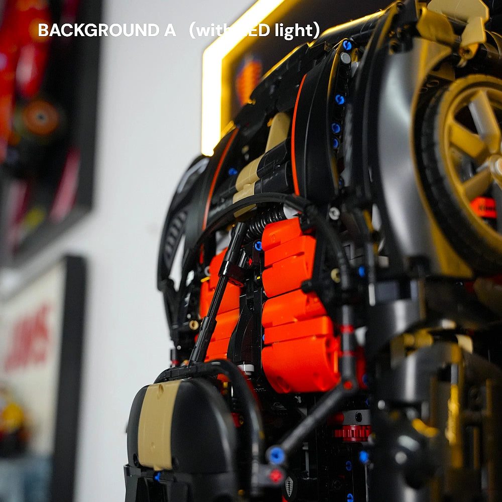 Wall Display Frame for LEGO® Technic™ Koenigsegg Sadair's Spear Megaca (42232)