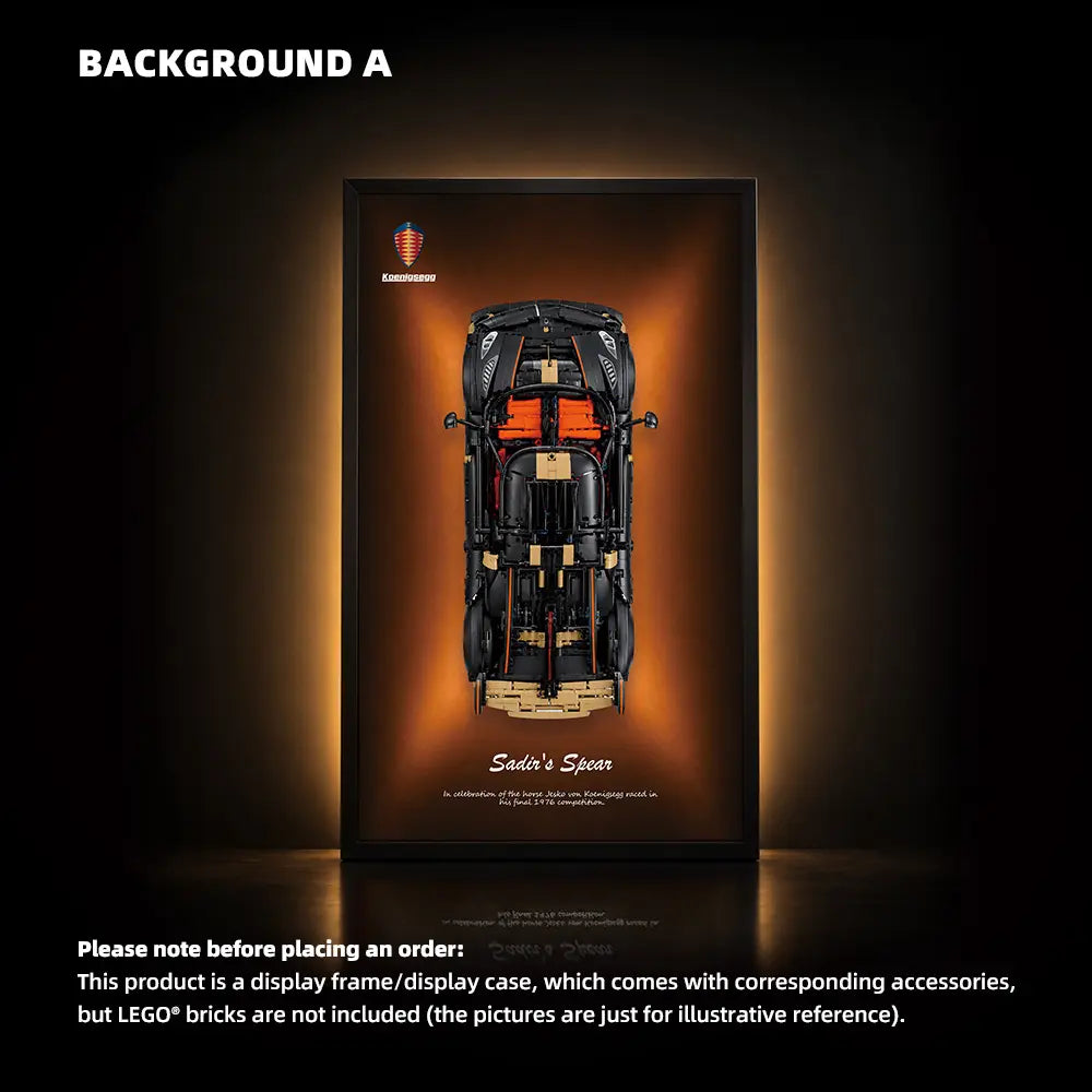 Cadre Mural LEGO Technic pour Megacar Sadair’s Spear de Koenigsegg (42232)