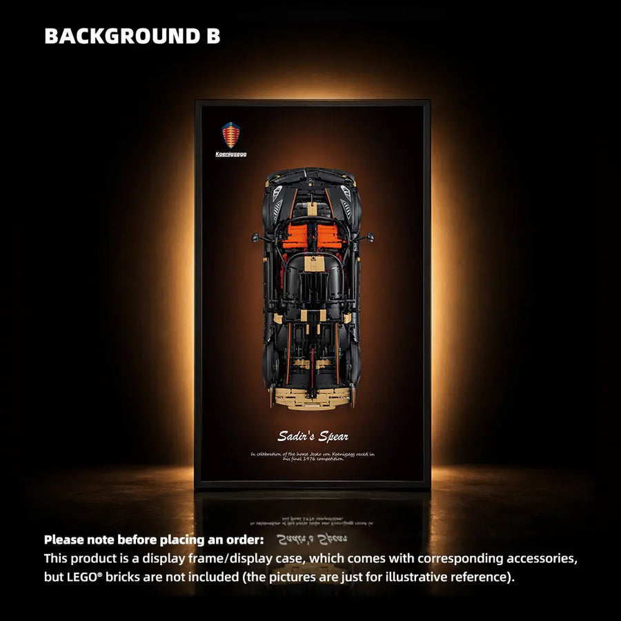 Cadre Mural LEGO Technic pour Megacar Sadair’s Spear de Koenigsegg (42232)