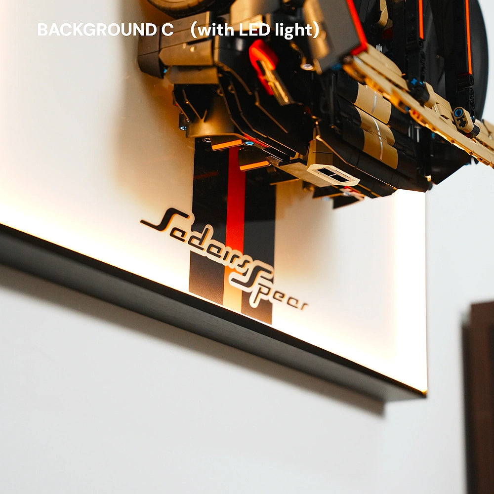 Wall Display Frame for LEGO® Technic™ Koenigsegg Sadair's Spear Megaca (42232)
