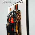 Wall Display Frame for LEGO® Technic™ Koenigsegg Sadair's Spear Megaca (42232)