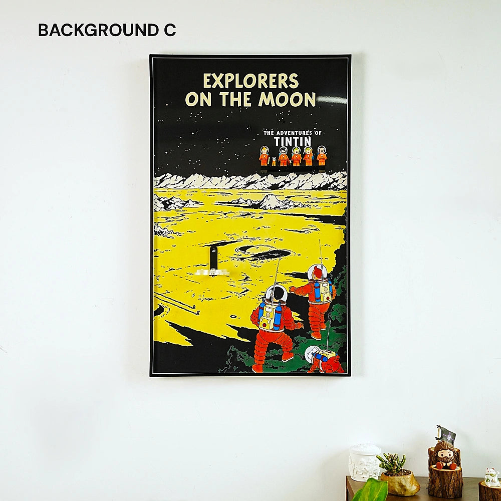 Wall Display Frame for LEGO® Tintin Moon Rocket (21367)