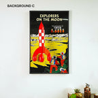 Wall Display Frame for LEGO® Tintin Moon Rocket (21367)