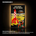 Wall Display Frame for LEGO® Tintin Moon Rocket (21367)
