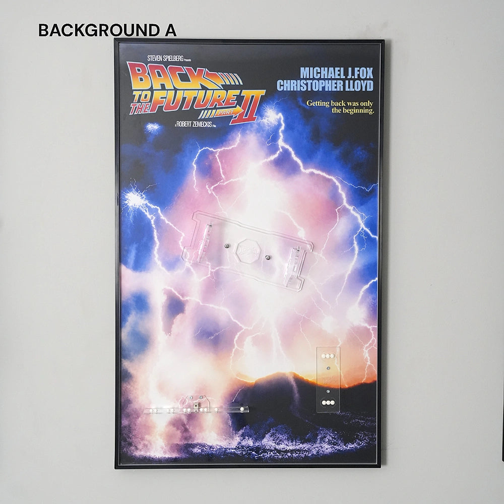 Wall Display frame for LEGO® ICONS™ Back to the Future Time Machine (77256 & 10300)