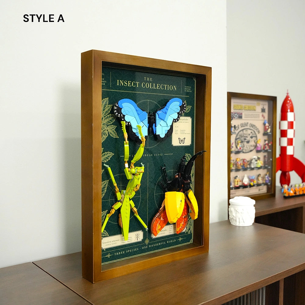 Wall Mountable Display Case for LEGO® Ideas The Insect Collection (21342)