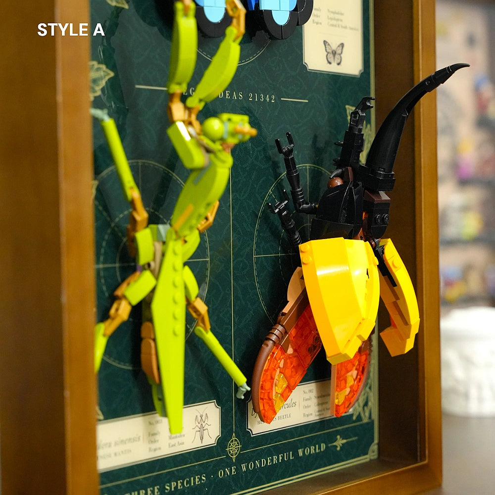 Wall Mountable Display Case for LEGO® Ideas The Insect Collection (21342)