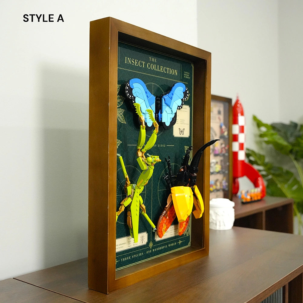 Wall Mountable Display Case for LEGO® Ideas The Insect Collection (21342)