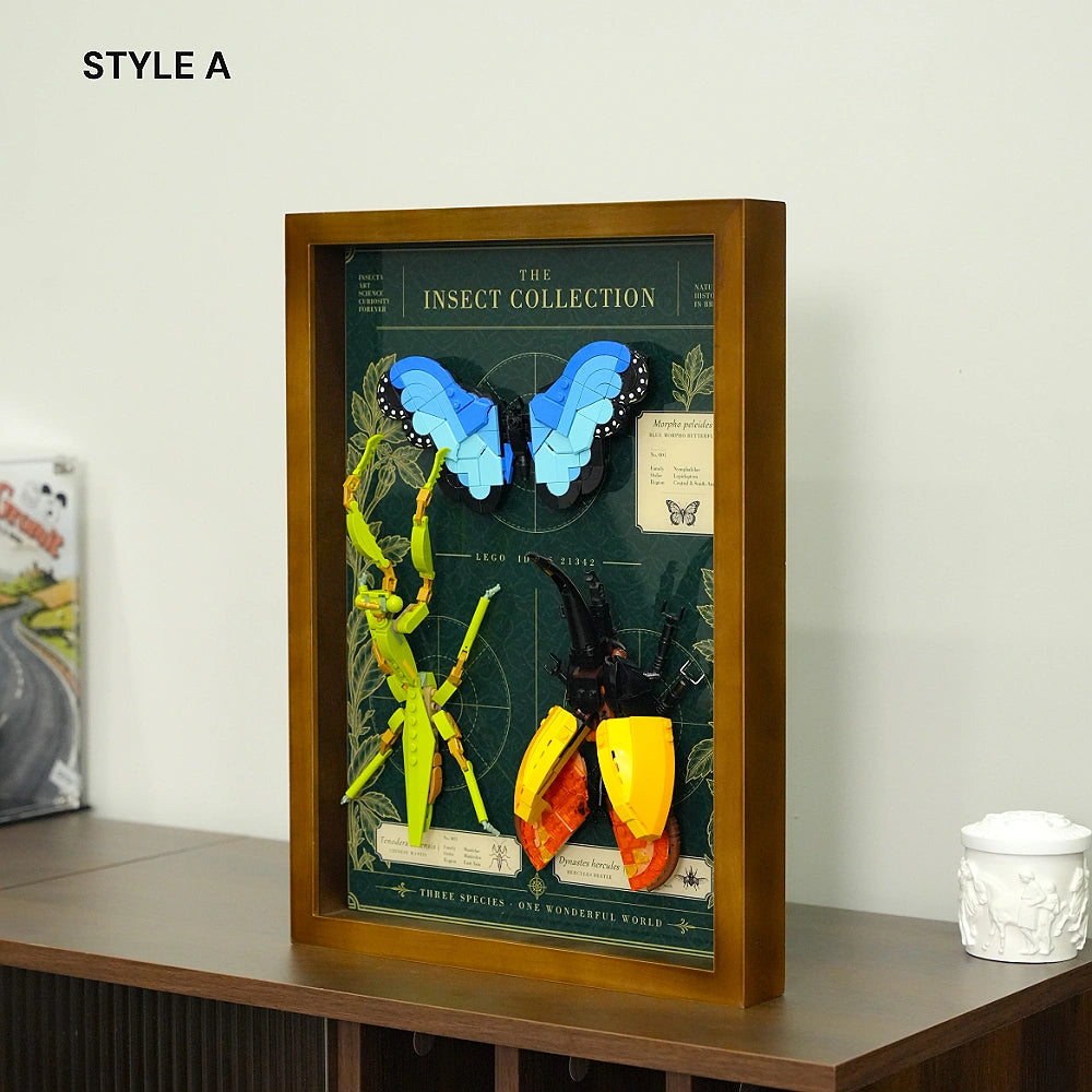 Wall Mountable Display Case for LEGO® Ideas The Insect Collection (21342)