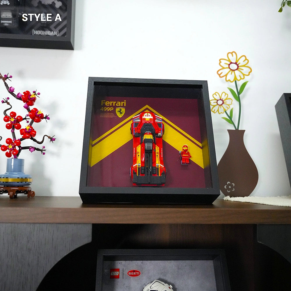 Wall Mountable Display Case for LEGO® Speed Champions Ferrari 499P (77261)