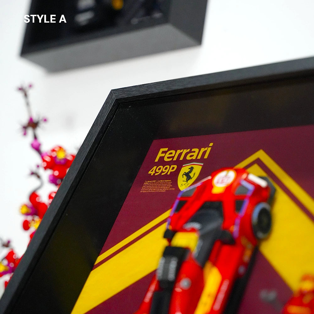 Wall Mountable Display Case for LEGO® Speed Champions Ferrari 499P (77261)