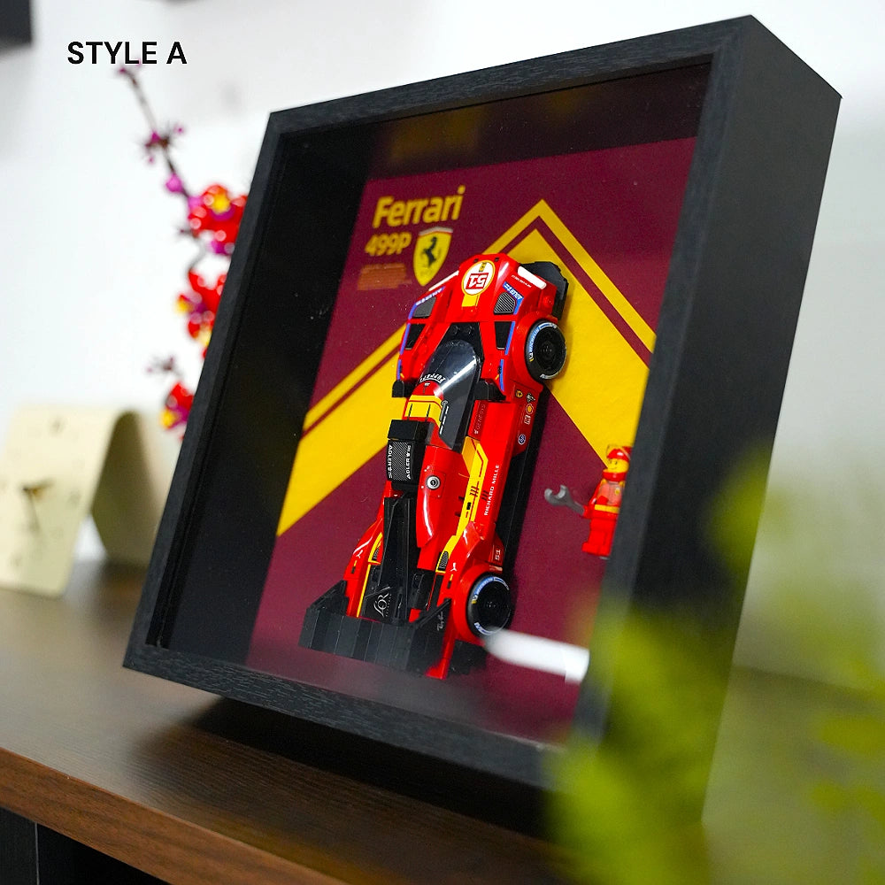 Wall Mountable Display Case for LEGO® Speed Champions Ferrari 499P (77261)