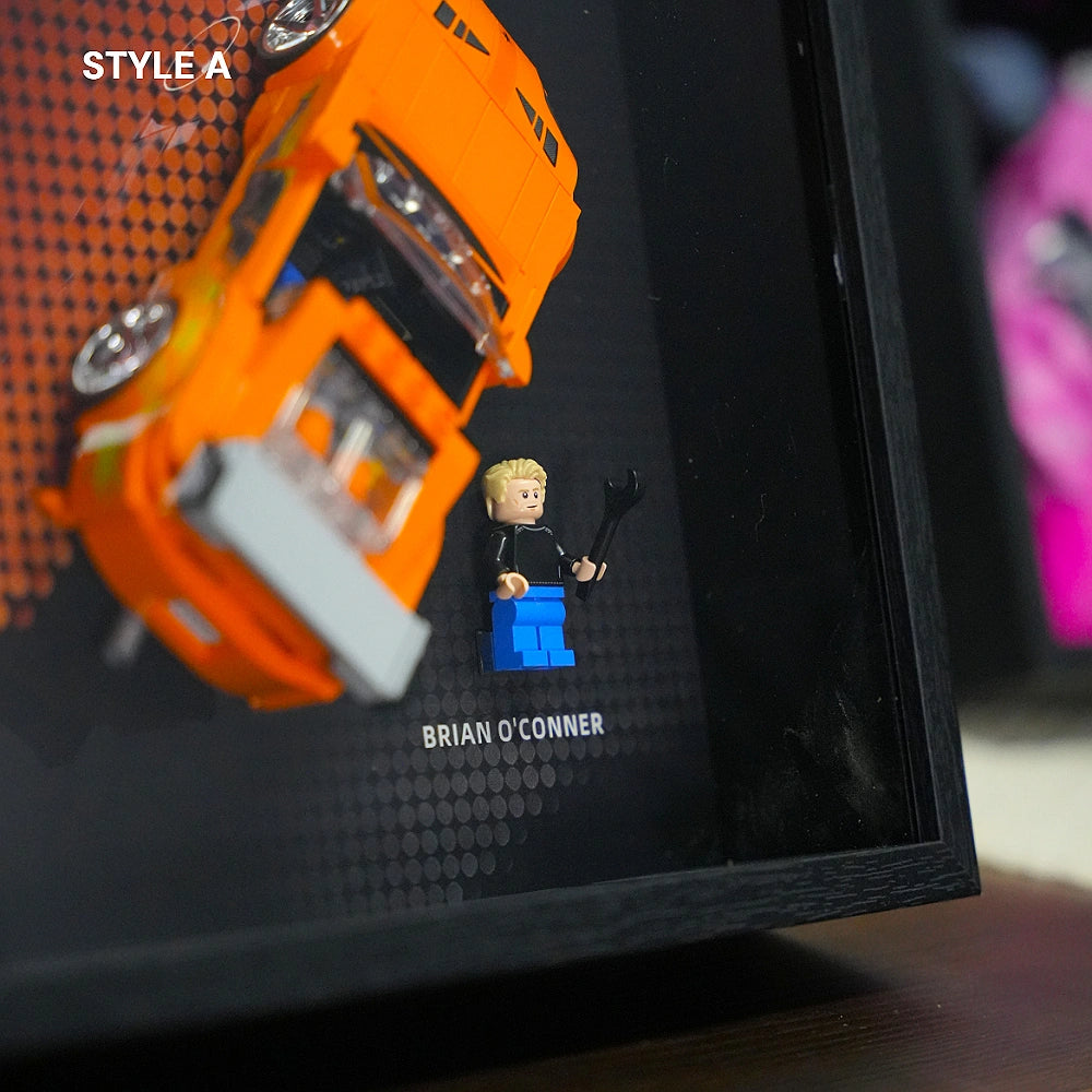 Wall Mountable Display Case for LEGO® Speed Champions The Fast and The Furious Toyota Supra MK4 (77260)