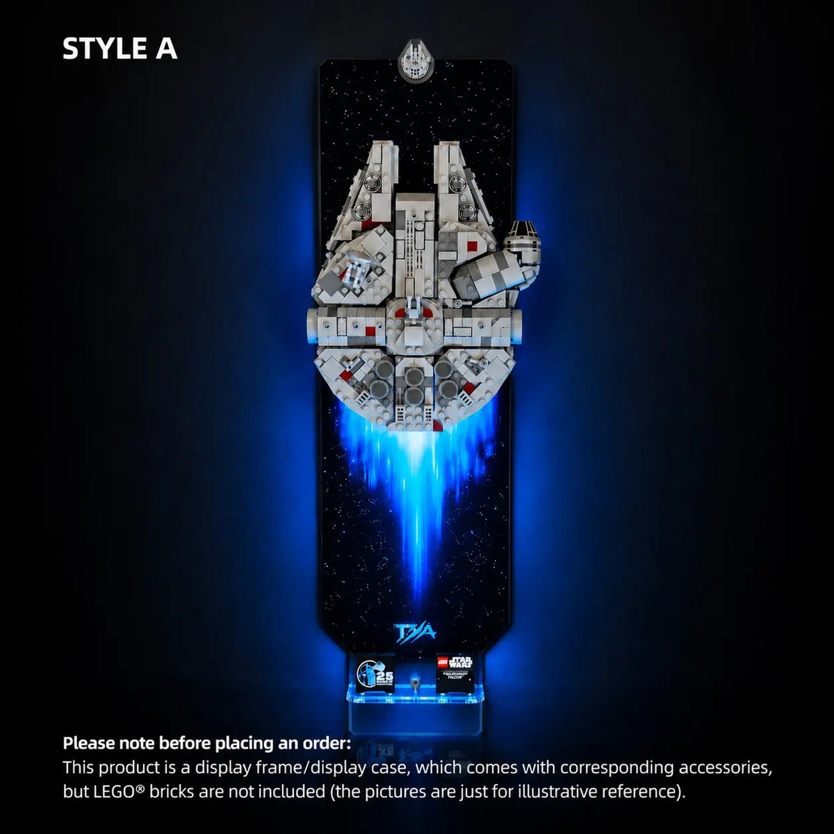 Wall Mounted Stand for LEGO® Star Wars™ Millennium Falcon™(75375)