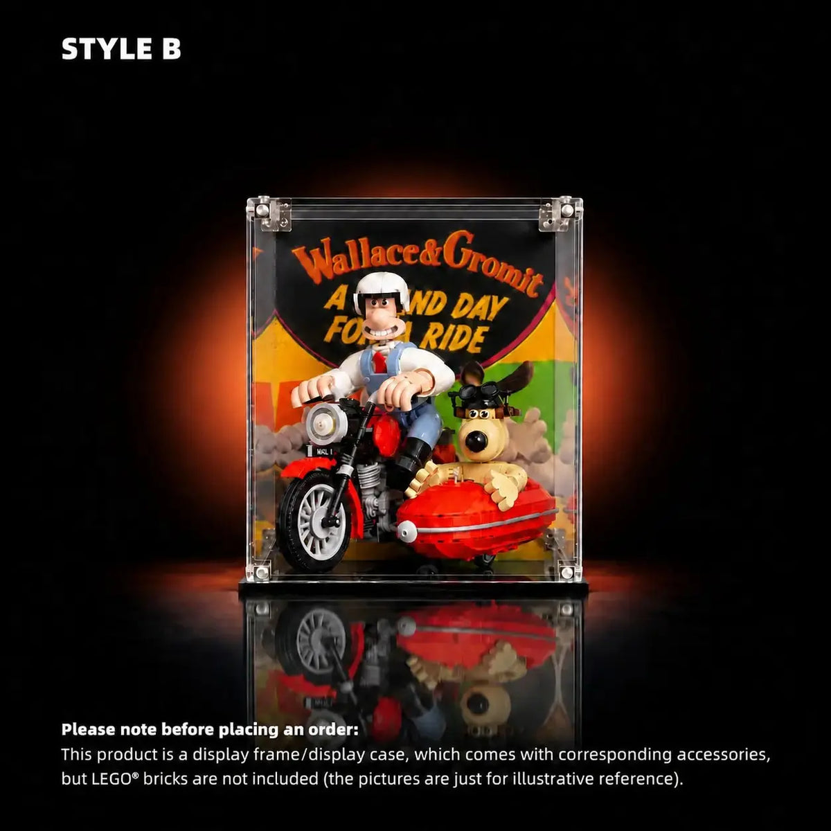Acrylic Display Case for LEGO® Ideas Wallace & Gromit (21371)