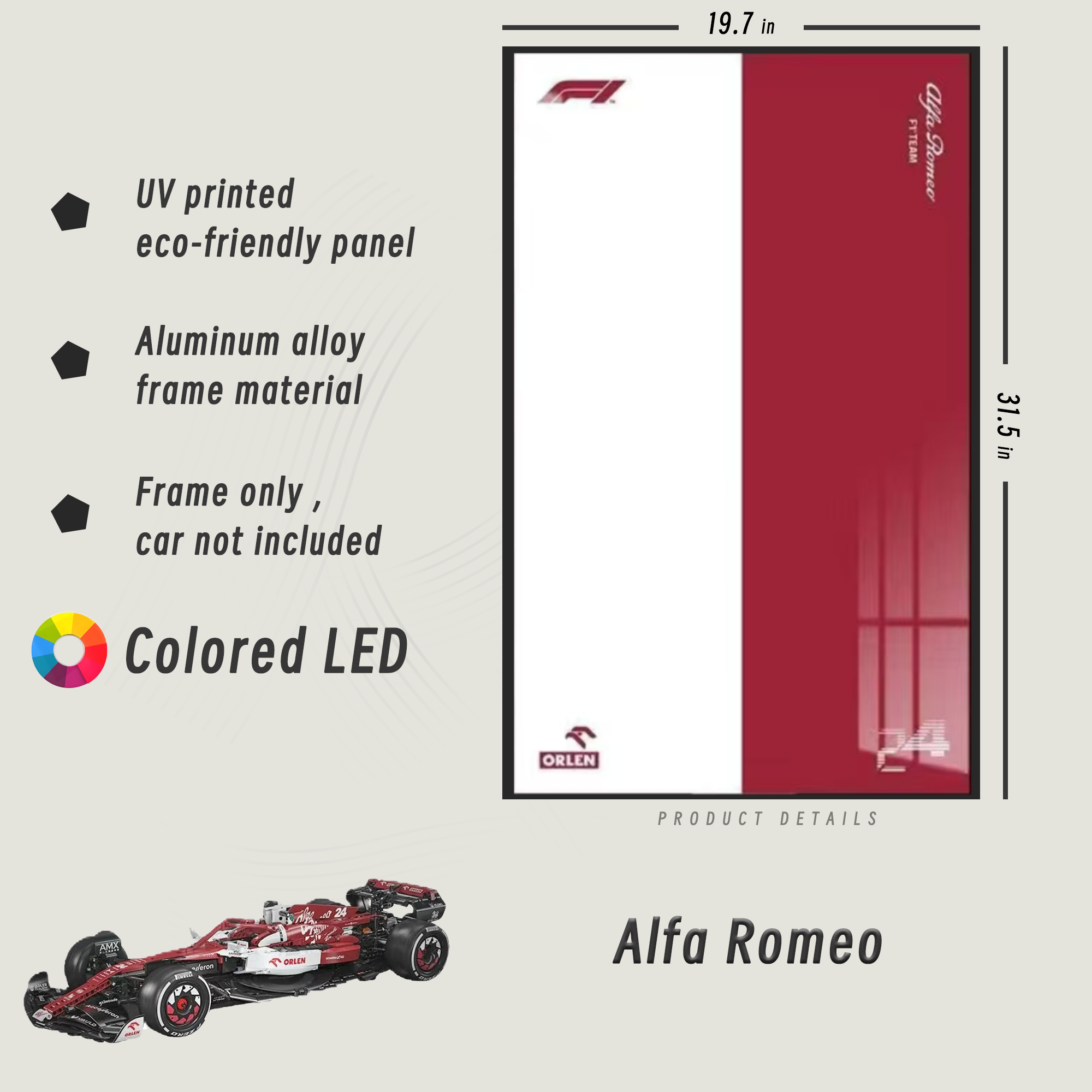 Display Frame for Alfa Romeo F1