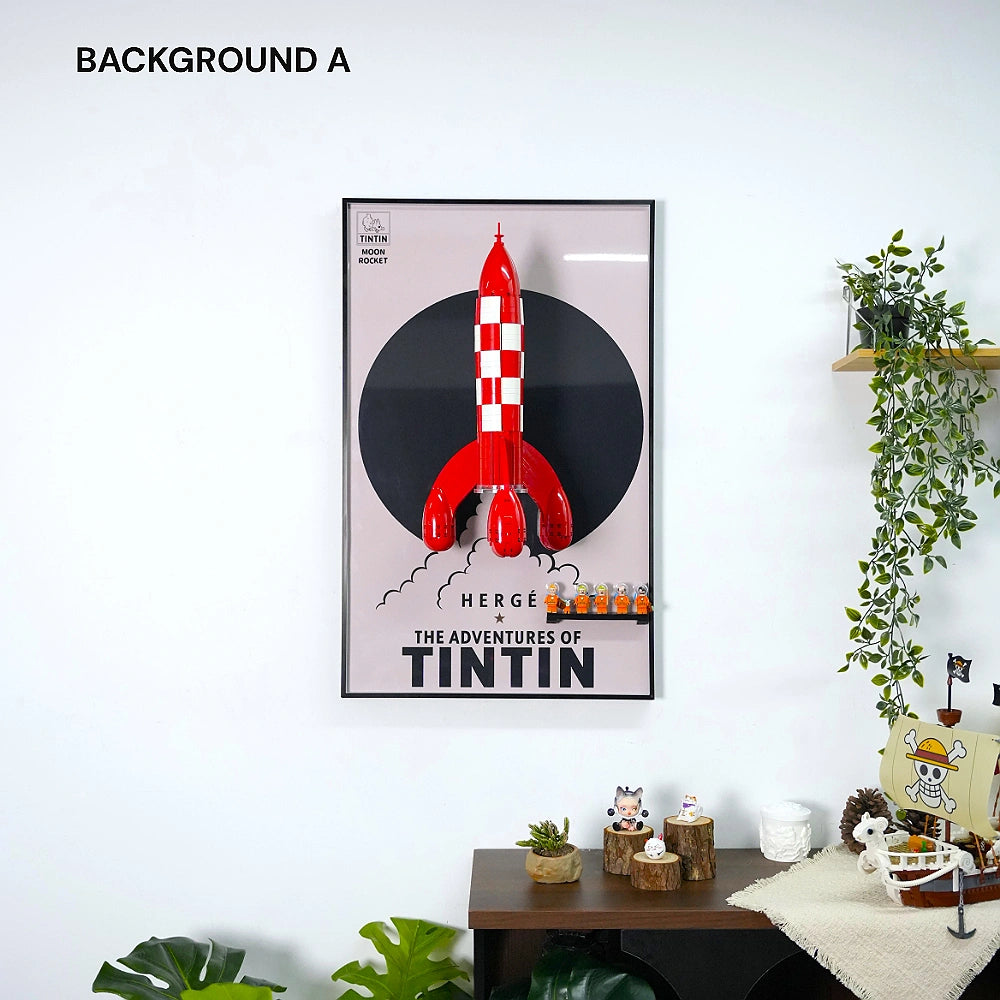 Wall Display Frame for LEGO® Tintin Moon Rocket (21367)