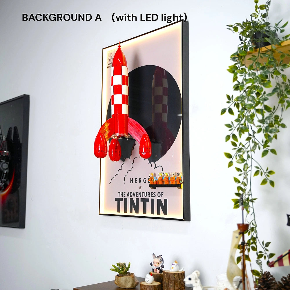 Wall Display Frame for LEGO® Tintin Moon Rocket (21367)