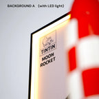 Wall Display Frame for LEGO® Tintin Moon Rocket (21367)