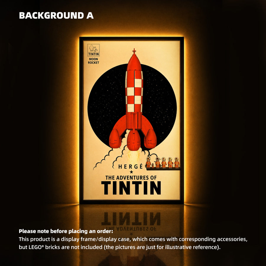 Cornice da Parete LEGO Ideas per Razzo Lunare di Tintin (21367)