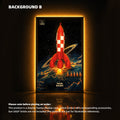 Cornice da Parete LEGO Ideas per Razzo Lunare di Tintin (21367)