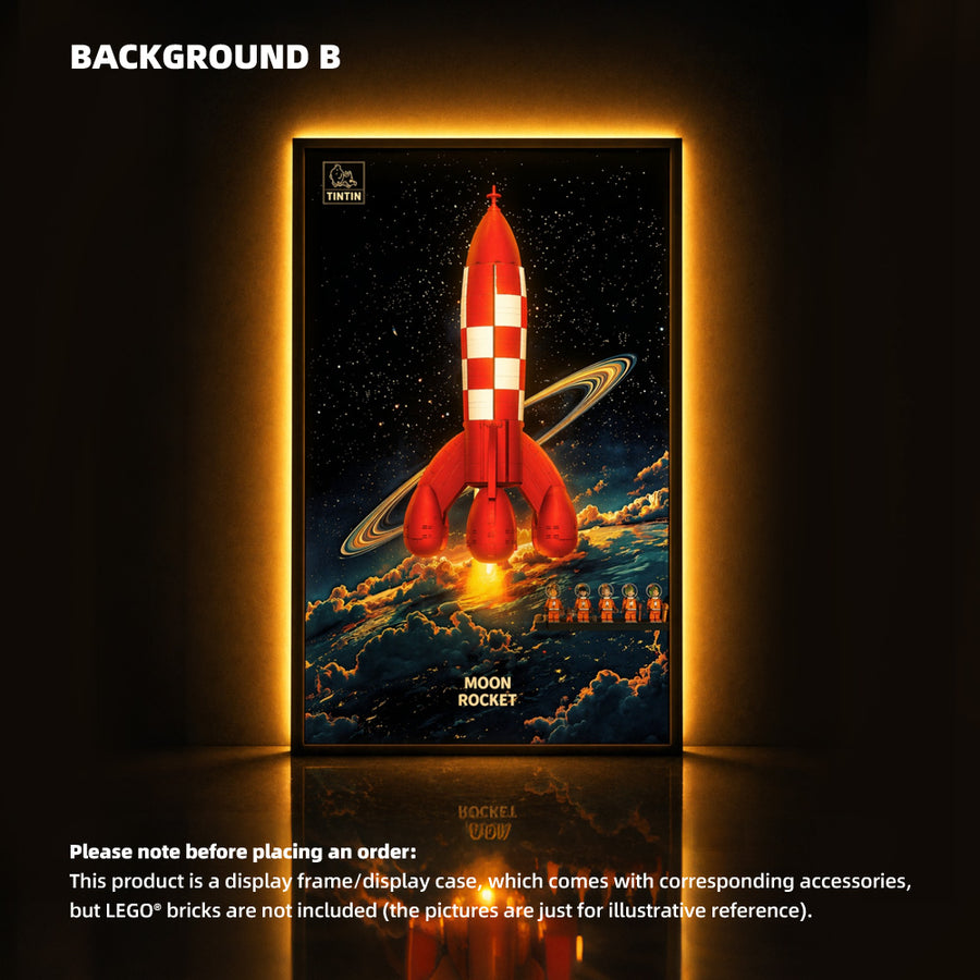Cornice da Parete LEGO Ideas per Razzo Lunare di Tintin (21367)