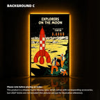 Wall Display Frame for LEGO® Tintin Moon Rocket (21367)