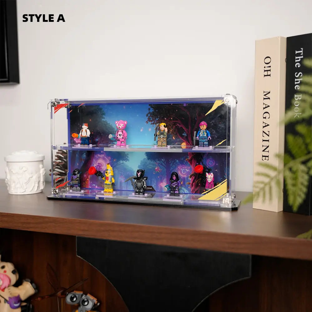 LEGO Display Acrylic Case for Battle Bus Minifigures(77073)