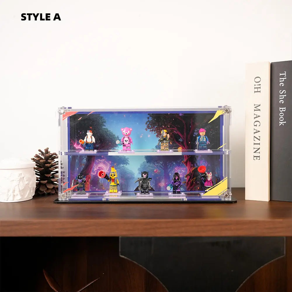 LEGO Display Acrylic Case for Battle Bus Minifigures(77073)