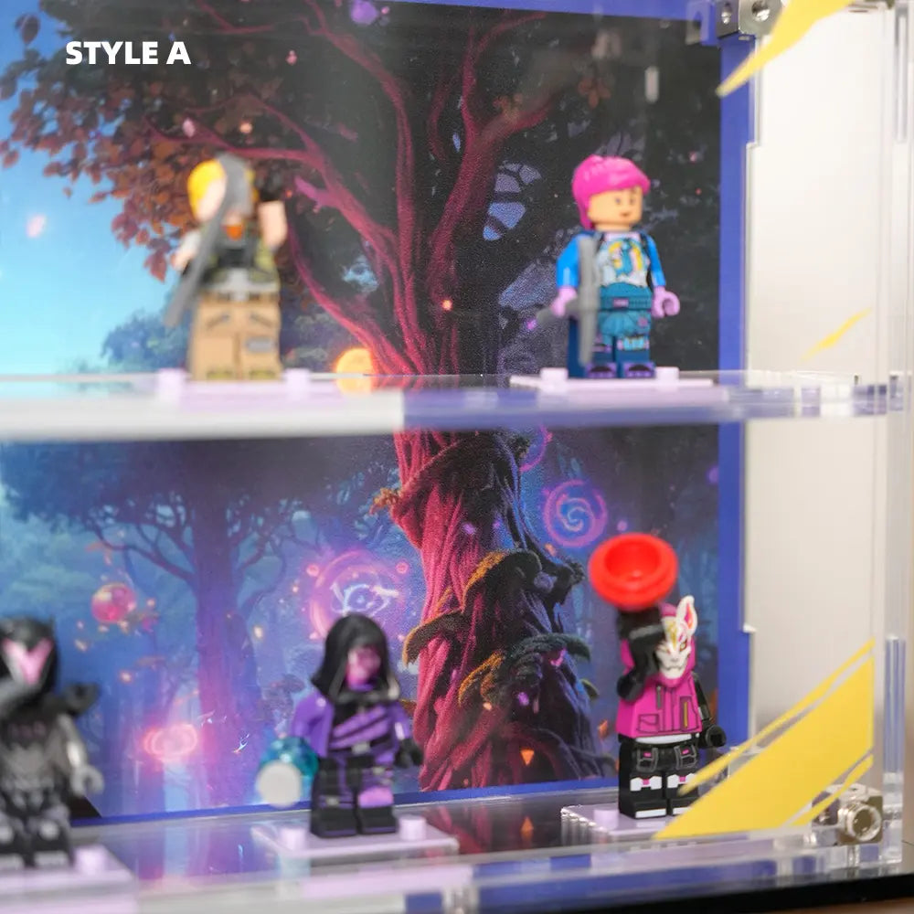 LEGO Display Acrylic Case for Battle Bus Minifigures(77073)