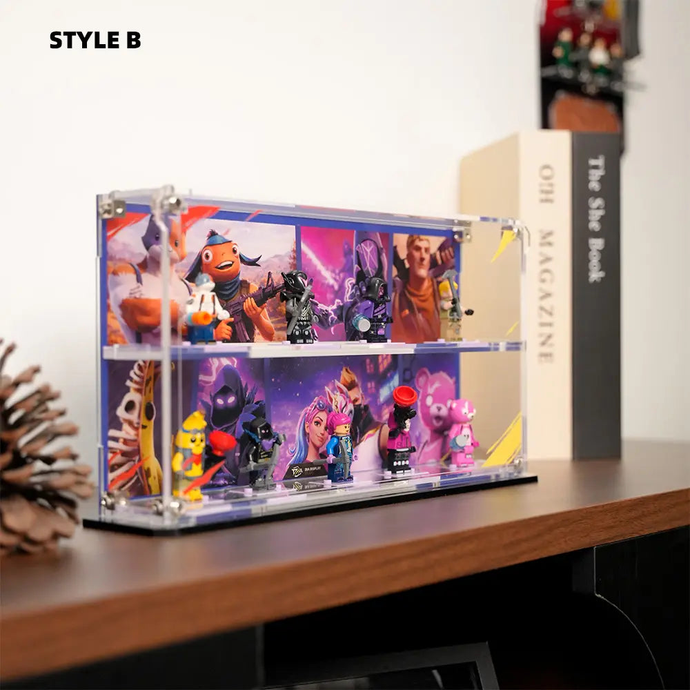 LEGO Display Acrylic Case for Battle Bus Minifigures(77073)