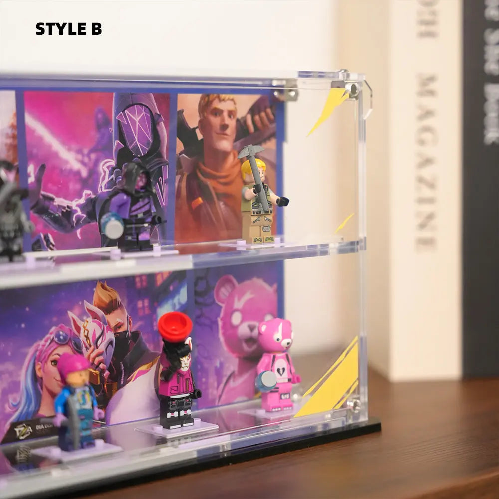 LEGO Display Acrylic Case for Battle Bus Minifigures(77073)