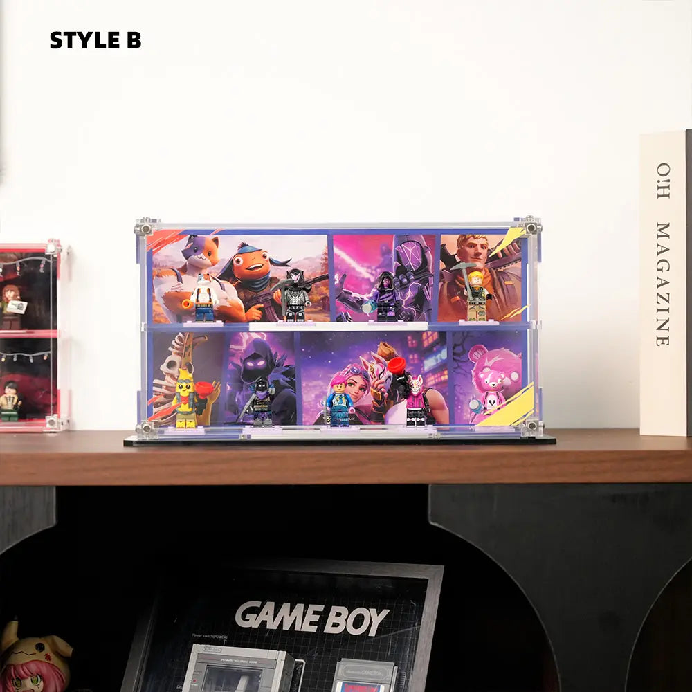 LEGO Display Acrylic Case for Battle Bus Minifigures(77073)