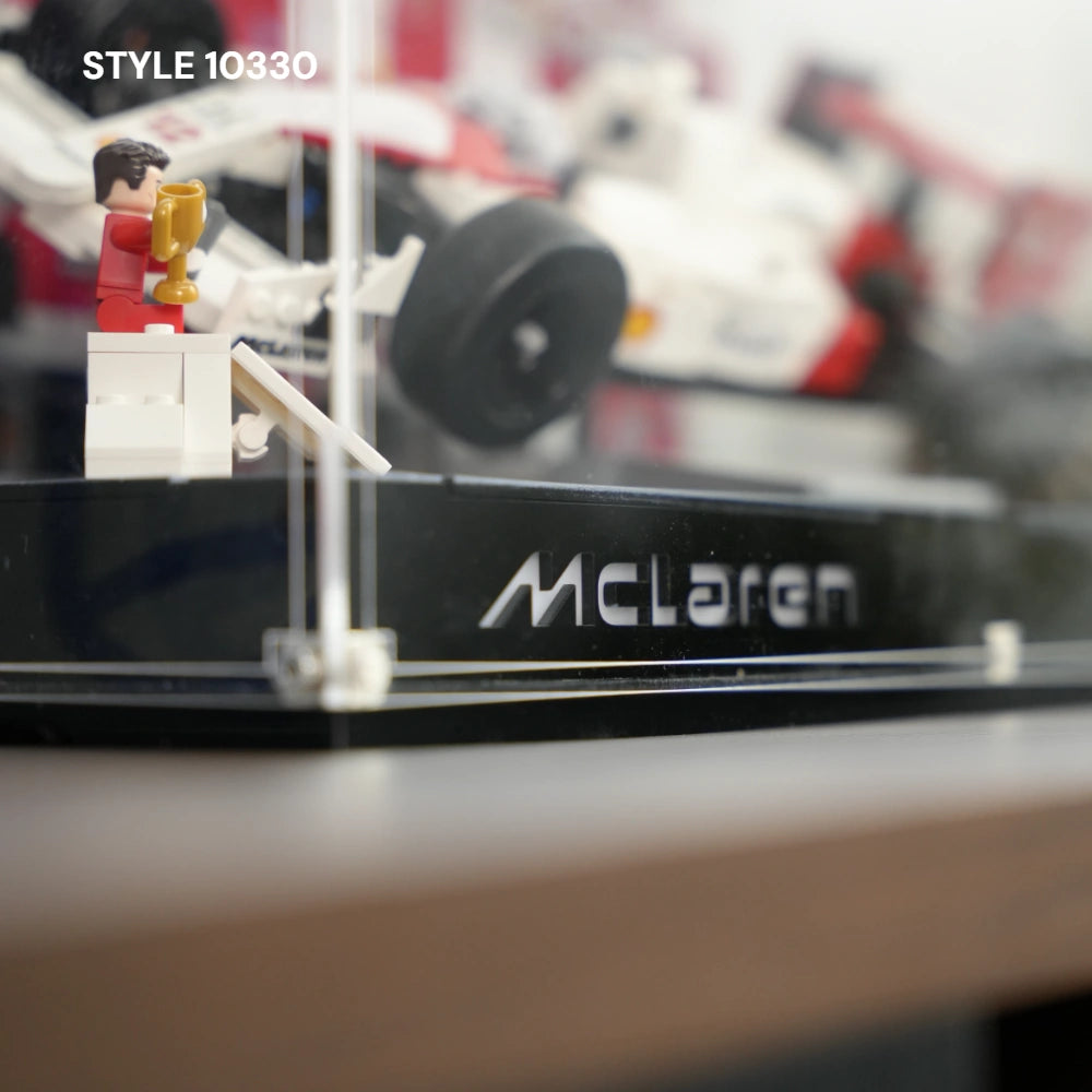 Acryl-Vitrine LEGO MCLAREN MP4/4 F1 & AYRTON SENNA