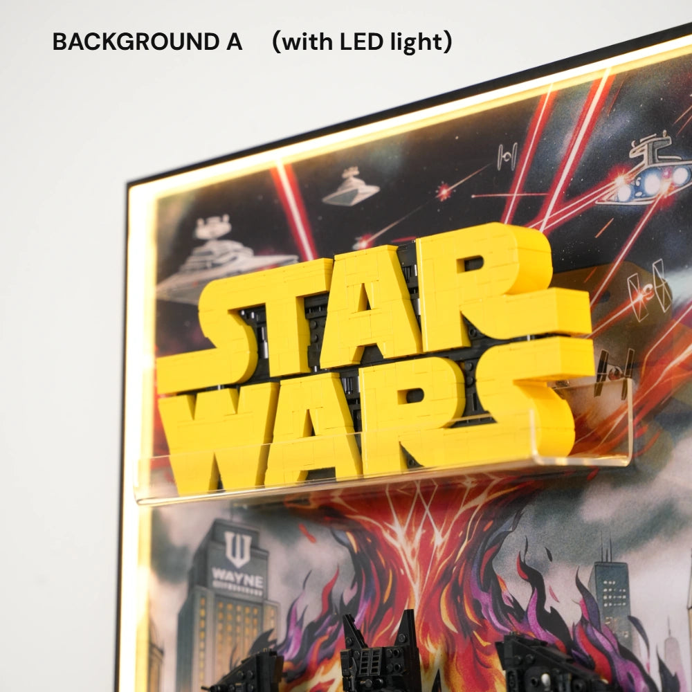 LEGO Display Frame for Marvel & Batman & Star Wars Logo trinity(75407&76330&76313)