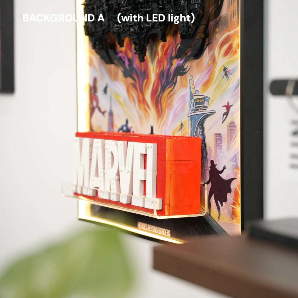 LEGO Display Frame for Marvel & Batman & Star Wars Logo trinity(75407&76330&76313)