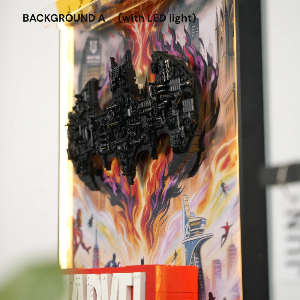 LEGO Display Frame for Marvel & Batman & Star Wars Logo trinity(75407&76330&76313)