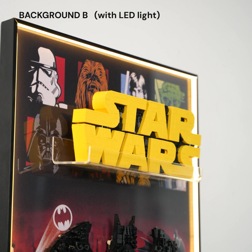 LEGO Display Frame for Marvel & Batman & Star Wars Logo trinity(75407&76330&76313)