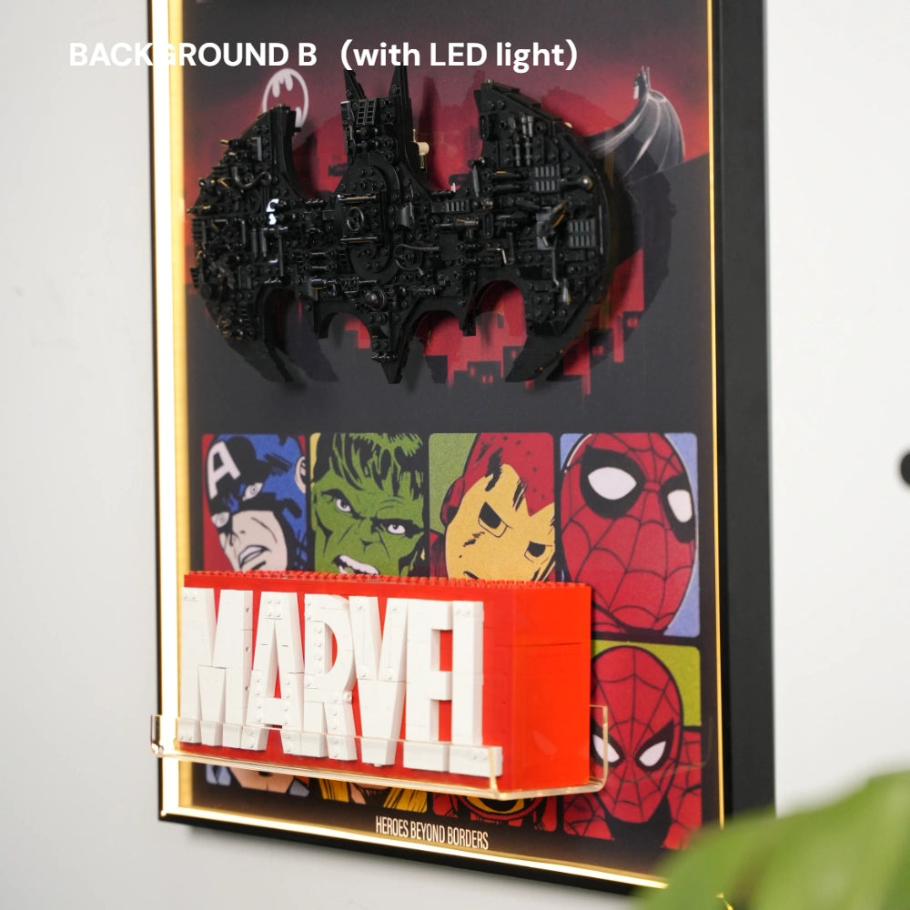 LEGO Display Frame for Marvel & Batman & Star Wars Logo trinity(75407&76330&76313)