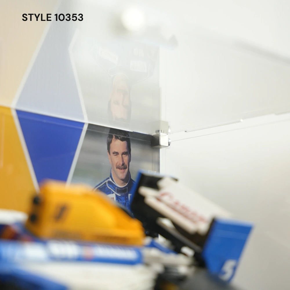 Acryl-Vitrine LEGO MCLAREN MP4/4 F1 & AYRTON SENNA
