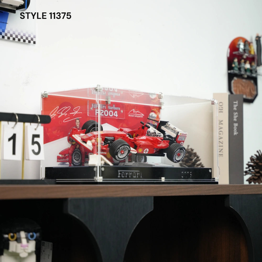 Acryl-Vitrine LEGO MCLAREN MP4/4 F1 & AYRTON SENNA
